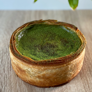 flan au thé matcha