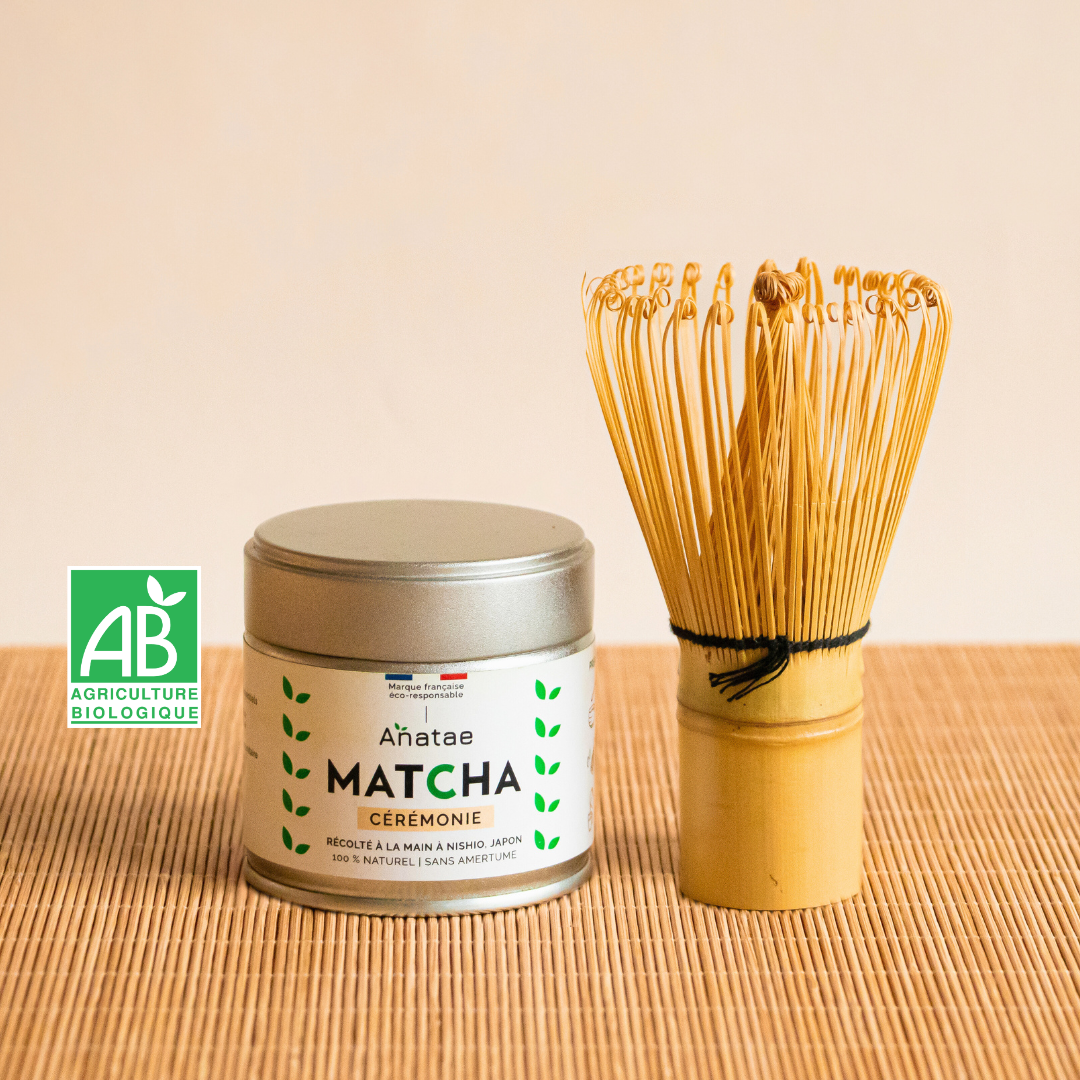 KIT MATCHA : thé matcha cérémonie et fouet en bambou chasen