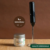 KIT MATCHA : THÉ MATCHA CÉRÉMONIE BIO ET MOUSSEUR ELECTRIQUE
