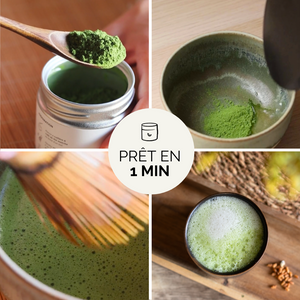 préparation matcha genmai