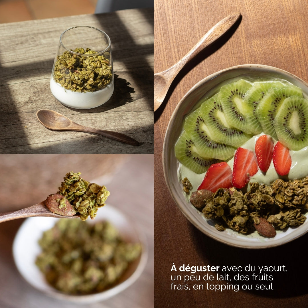 Recettes granola matcha