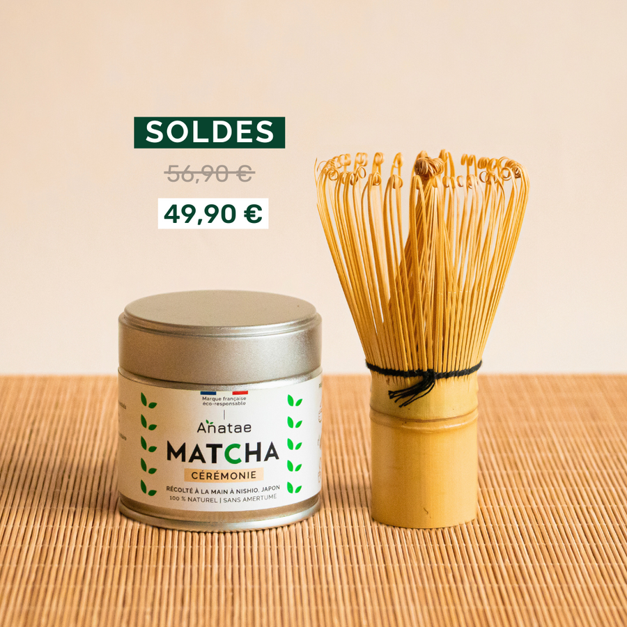 Fouet à Matcha En Plastique (Chasen) - Couleur Verte, ABS, Pour Préparer Matcha Latte Et Cérémonie Du Thé