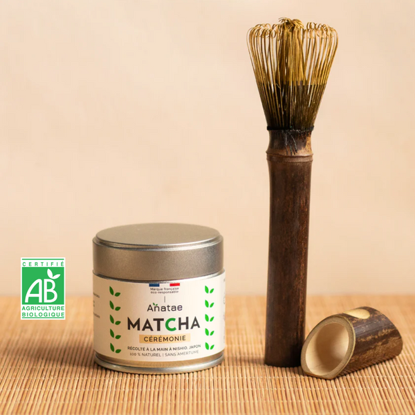 Fouet Matcha Traditionnel En Résine Écologique – Noir – Cérémonie Japonaise, Latte Matcha, Durable