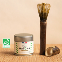 KIT MATCHA : THÉ MATCHA CÉRÉMONIE BIO ET FOUET EN BAMBOU CHASEN