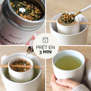 thé genmaicha préparation